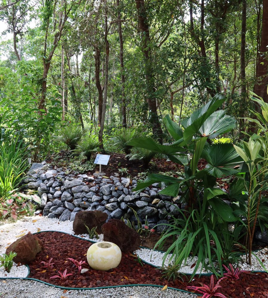 Side view of the Rock Garden
